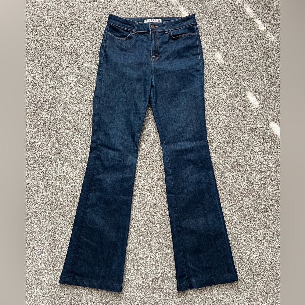 J. Brand Dark Blue Flared Jeans